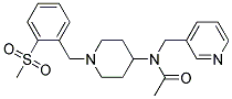 N-(1-[2-(METHYLSULFONYL)BENZYL]PIPERIDIN-4-YL)-N-(PYRIDIN-3-YLMETHYL)ACETAMIDE 结构式