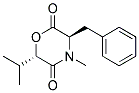 (3R,6S)-3-BENZYL-6-ISOPROPYL-4-METHYL-MORPHOLINE-2,5-DIONE 结构式