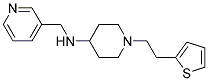 N-(PYRIDIN-3-YLMETHYL)-1-[2-(2-THIENYL)ETHYL]PIPERIDIN-4-AMINE 结构式