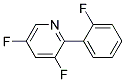 3,5-DIFLUORO-2-(2-FLUORO-PHENYL)-PYRIDINE 结构式