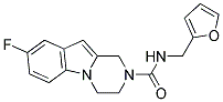 8-FLUORO-N-(2-FURYLMETHYL)-3,4-DIHYDROPYRAZINO[1,2-A]INDOLE-2(1H)-CARBOXAMIDE 结构式