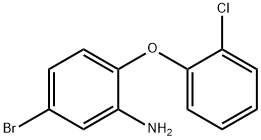 5-BROMO-2-(2-CHLOROPHENOXY)ANILINE 结构式
