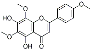 5,7-DIHYDROXY-4',6,8-TRIMETHOXYFLAVONE 结构式