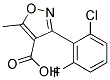 3-(2-CHLORO-6-FLUOROPHENYL)-5-METHYL-4-ISOXAZOLECARBOXYLIC ACID 结构式