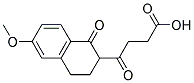 3-(1,2,3,4-TETRAHYDRO-6-METHOXY-1-OXO-2-NAPHTHOYL)-PROPIONIC ACID 结构式