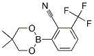 2-(TRIFLUOROMETHYL)-6-(5,5-DIMETHYL-1,3,2-DIOXABORINAN-2-YL)BENZONITRILE 结构式