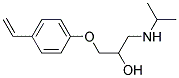 (2RS)-1-(4-ETHENYLPHENOXY)-3-[(1-METHYLETHYL)AMINO]PROPAN-2-OL 结构式