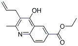 3-Allyl-4-hydroxy-2-methyl-quinoline-6-carboxylic acid ethyl ester 结构式