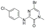 5-Bromo-3-(4-chloro-phenylamino)-1-methyl-1H-pyrazin-2-one 结构式