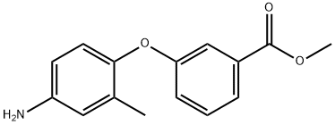 METHYL 3-(4-AMINO-2-METHYLPHENOXY)BENZOATE 结构式