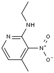 Ethyl-(4-methyl-3-nitro-pyridin-2-yl)-amine 结构式