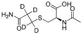 N-ACETYL-S-(CARBAMOYLETHYL-D4)-L-CYSTEINE 结构式