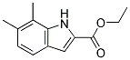 ETHYL 6,7-DIMETHYL-1H-INDOLE-2-CARBOXYLATE 结构式