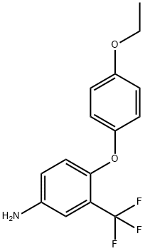 4-(4-ETHOXYPHENOXY)-3-(TRIFLUOROMETHYL)ANILINE 结构式