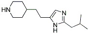 4-[2-(2-ISOBUTYL-IMIDAZOL-4-YL)-ETHYL]-PIPERIDINE 结构式