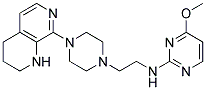 4-METHOXY-N-(2-[4-(1,2,3,4-TETRAHYDRO-1,7-NAPHTHYRIDIN-8-YL)PIPERAZIN-1-YL]ETHYL)PYRIMIDIN-2-AMINE 结构式