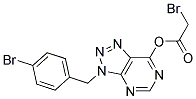 BROMO-ACETIC ACID 3-(4-BROMO-BENZYL)-3H-[1,2,3]TRIAZOLO[4,5-D]PYRIMIDIN-7-YL ESTER 结构式