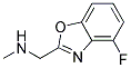(4-Fluorobenzo[d]oxazol-2-yl)-N-methylmethanamine 结构式