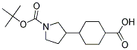 4-(1-(TERT-BUTOXYCARBONYL)PYRROLIDIN-3-YL)CYCLOHEXANECARBOXYLIC ACID 结构式