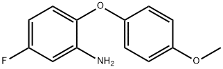 5-氟-2-(4-甲氧基苯氧基)苯胺 结构式