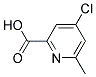 4-CHLORO-6-METHYL-PYRIDINE-2-CARBOXYLIC ACID 结构式