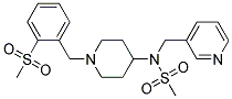 N-(1-[2-(METHYLSULFONYL)BENZYL]PIPERIDIN-4-YL)-N-(PYRIDIN-3-YLMETHYL)METHANESULFONAMIDE 结构式