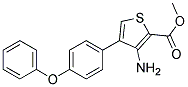 3-氨基-4-(4-苯氧基苯基)噻吩-2-甲酸甲酯 结构式