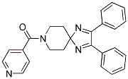 8-ISONICOTINOYL-2,3-DIPHENYL-1,4,8-TRIAZASPIRO[4.5]DECA-1,3-DIENE 结构式