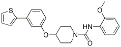 N-(2-METHOXYPHENYL)-4-[3-(2-THIENYL)PHENOXY]PIPERIDINE-1-CARBOXAMIDE 结构式