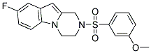 8-FLUORO-2-[(3-METHOXYPHENYL)SULFONYL]-1,2,3,4-TETRAHYDROPYRAZINO[1,2-A]INDOLE 结构式