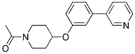 3-(3-[(1-Acetylpiperidin-4-yl)oxy]phenyl)pyridine 结构式