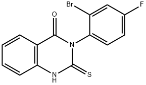 3-(2-溴-4-氟苯基)-2-硫代-2,3-二氢喹唑啉-4(1H)-酮 结构式