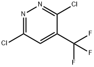 3,6-DICHLORO-4-TRIFLUOROMETHYL-PYRIDAZINE 结构式