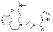 N,N-DIMETHYL-2-(2-(1-[(1-METHYL-1H-PYRROL-2-YL)CARBONYL]AZETIDIN-3-YL)-1,2,3,4-TETRAHYDROISOQUINOLIN-1-YL)ACETAMIDE 结构式