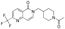 6-[(1-Acetylpiperidin-4-yl)methyl]-2-(trifluoromethyl)-1,6-naphthyridin-5(6H)-one 结构式