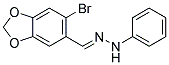 N-(6-BROMO-BENZO[1,3]DIOXOL-5-YLMETHYLENE)-N'-PHENYL-HYDRAZINE 结构式