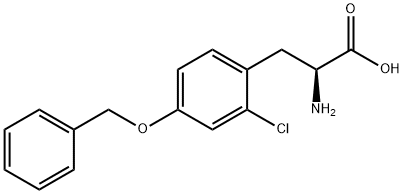 (S)-2-AMINO-3-(4-BENZYLOXY-2-CHLORO-PHENYL)-PROPIONIC ACID 结构式