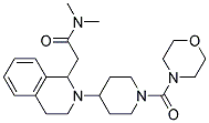 N,N-DIMETHYL-2-(2-[1-(MORPHOLIN-4-YLCARBONYL)PIPERIDIN-4-YL]-1,2,3,4-TETRAHYDROISOQUINOLIN-1-YL)ACETAMIDE 结构式