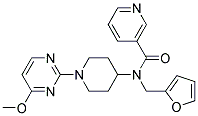 N-(2-FURYLMETHYL)-N-[1-(4-METHOXYPYRIMIDIN-2-YL)PIPERIDIN-4-YL]NICOTINAMIDE 结构式