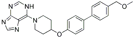 6-(4-([4'-(METHOXYMETHYL)BIPHENYL-4-YL]OXY)PIPERIDIN-1-YL)-1H-PURINE 结构式