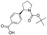 (R)-4-(1-(tert-Butoxycarbonyl)pyrrolidin-2-yl)benzoic acid 结构式