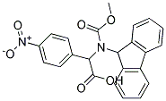 [(9H-Fluoren-9-ylmethoxycarbonylamino)]-(4-nitro-phenyl)-acetic acid 结构式