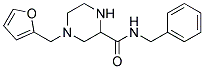 N-BENZYL-4-(2-FURYLMETHYL)PIPERAZINE-2-CARBOXAMIDE 结构式