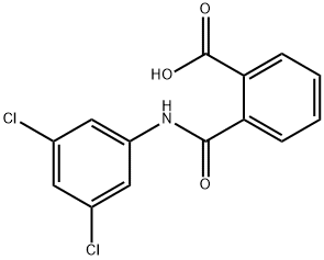 2-(3,5-二氯苯基氨基甲酰基)安息香酸 结构式