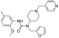 N-(2-FURYLMETHYL)-N'-(2-METHOXY-5-METHYLPHENYL)-N-[1-(PYRIDIN-4-YLMETHYL)PIPERIDIN-4-YL]UREA 结构式