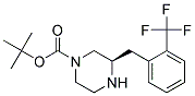 (R)-3-(2-TRIFLUOROMETHYL-BENZYL)-PIPERAZINE-1-CARBOXYLIC ACID TERT-BUTYL ESTER 结构式