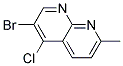 6-BROMO-5-CHLORO-2-METHYL-1,8-NAPHTHYRIDINE 结构式