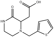 (3-OXO-1-THIOPHEN-2-YLMETHYL-PIPERAZIN-2-YL)-ACETIC ACID 结构式