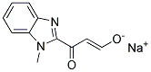 SODIUM (1E)-3-(1-METHYL-1H-BENZIMIDAZOL-2-YL)-3-OXOPROP-1-EN-1-OLATE 结构式