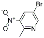 2-甲基-3-硝基-5-溴吡啶 结构式